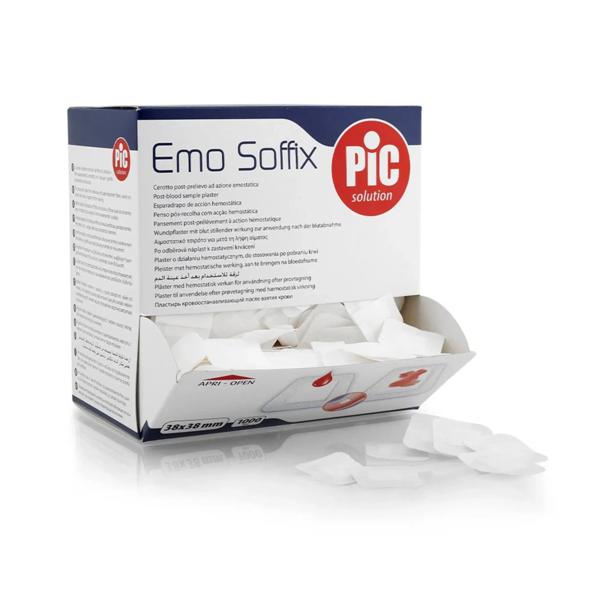 100 pansements Emo Soffix - 38 x 38 mm - Pic solution PIC Solution