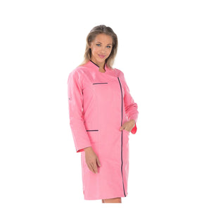 Adeline - Blouse longue - Manches longues transformables - Femme - 100 cm My Blouse Sergé-Corail-Iris-T6-XXXL
