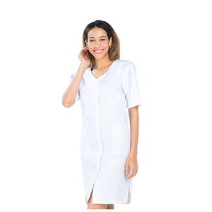Aglaé - Blouse 7/8 - Manches courtes - Femme - 95 cm My Blouse Sergé-Blanc-B0-T6-XXXL
