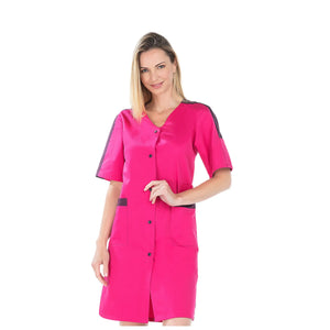 Aglaé - Blouse 7/8 - Manches courtes - Femme - 95 cm My Blouse Sergé-Rhodamine-Iris-T6-XXXL