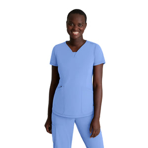 Amya - Tunique Col V - Femme - Skechers Slip-ins SKECHERS SLIP-INS KNITS Bleu Ciel / XL