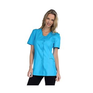 Anaïs - Tunique - Manches Courtes - Femme - 75cm My Blouse Sergé-Atoll-Noir-T6-XXXL