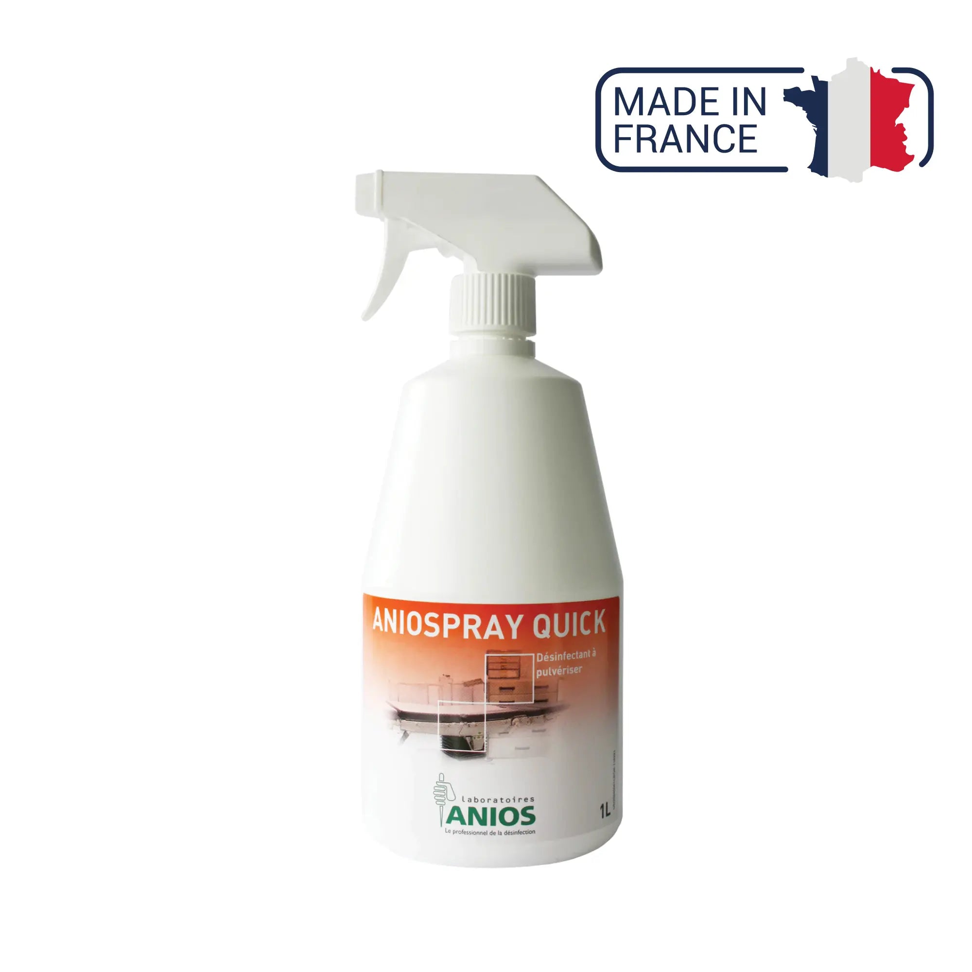 Aniospray Quick - désinfectant à action rapide - 1L ou 5L - Anios Anios