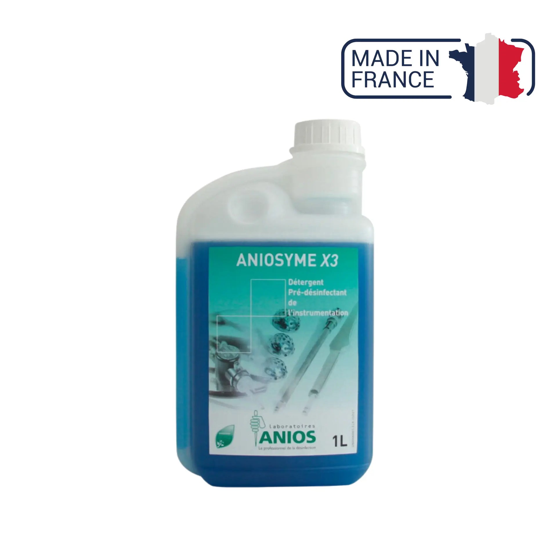Aniosyme X3 Détergent instrumentation - Bidon de 1L ou 5L - Anios Anios