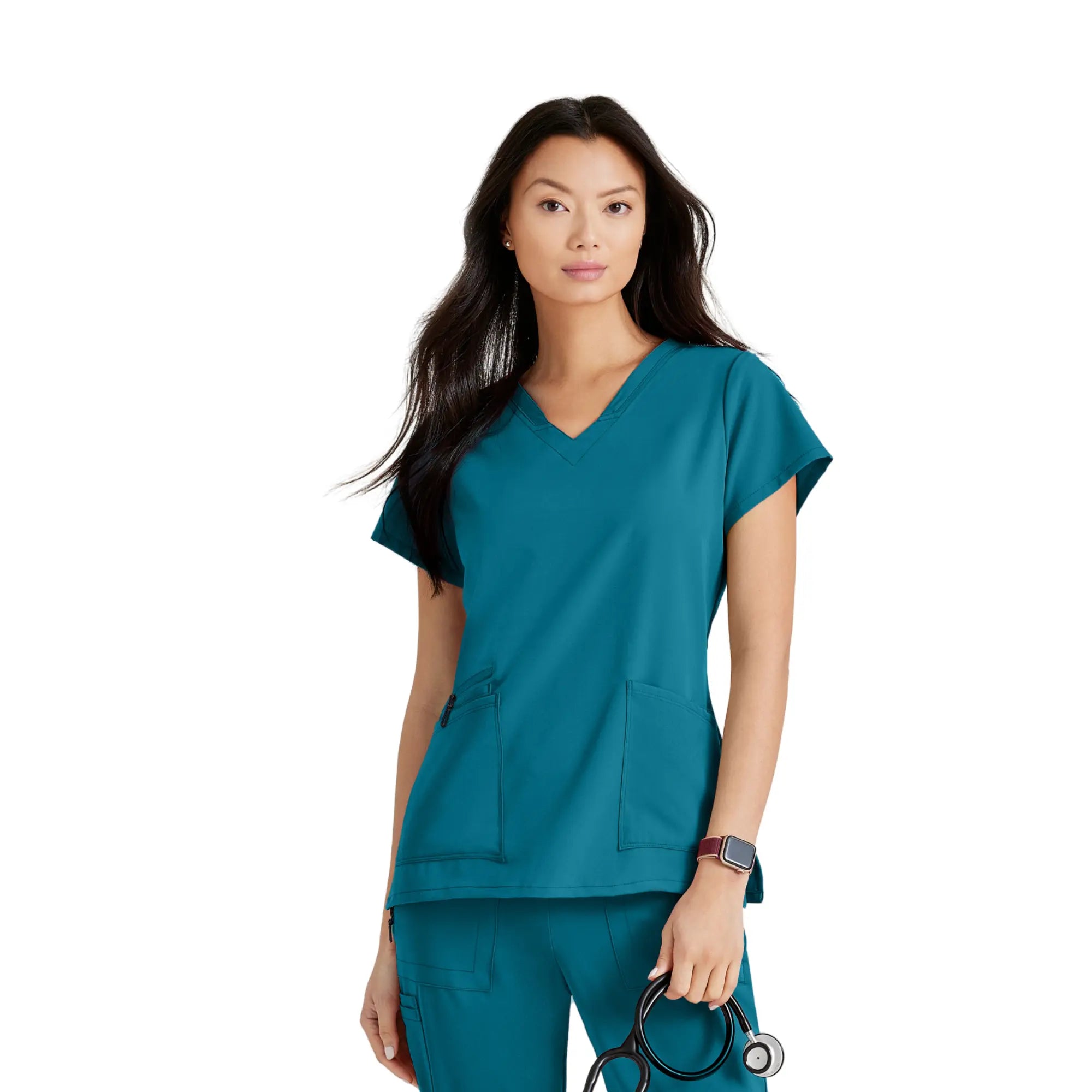 Aria - Tunique col V - Femme - Barco Unify BARCO Bleu Bahamas / XL