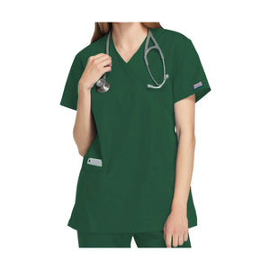 Bayonne - Tunique médicale - Effet cache-coeur - Manches courtes - Femme - 72 cm - Cherokee Cherokee Authentic Workwear Vert-Chasseur-3XL