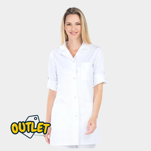Blouse femme - Taille L - My Blouse // Fin de série My Podologie Chloé - sergé blanc