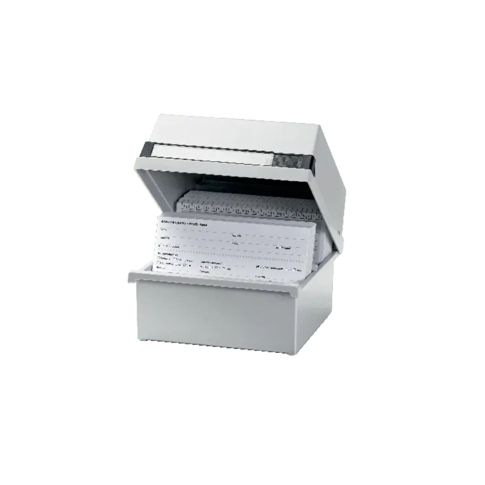 Boîte à fiches pour env. 800 fiches - A5 orentation paysage - Gris clair - Ruck Ruck