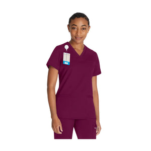 Caen - Tunique col V - Femme - Dickies Dickies Bordeaux-XXXL