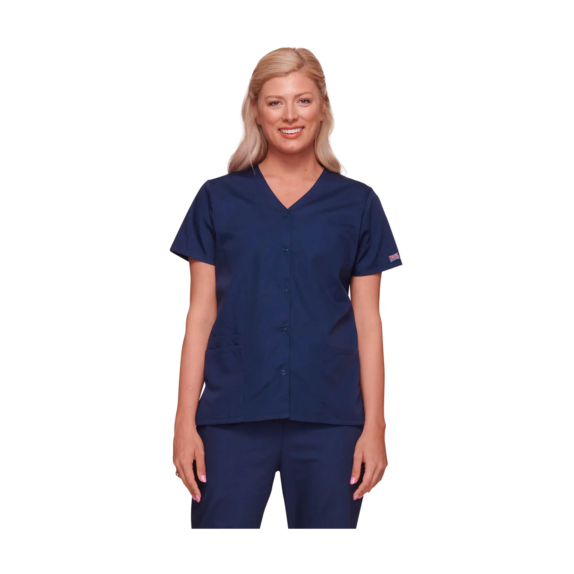 Calais - Tunique col V à boutons-pression - Femme - Cherokee Cherokee Authentic Workwear