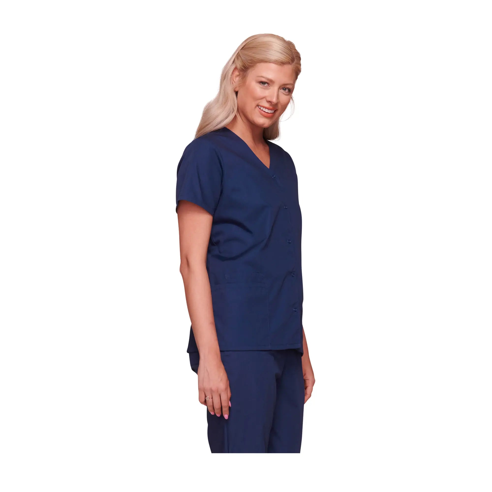 Calais - Tunique col V à boutons-pression - Femme - Cherokee Cherokee Authentic Workwear