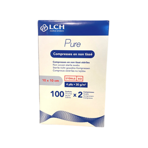 Compresse non-tissée stérile - Pochette de 2 compresses - LCH