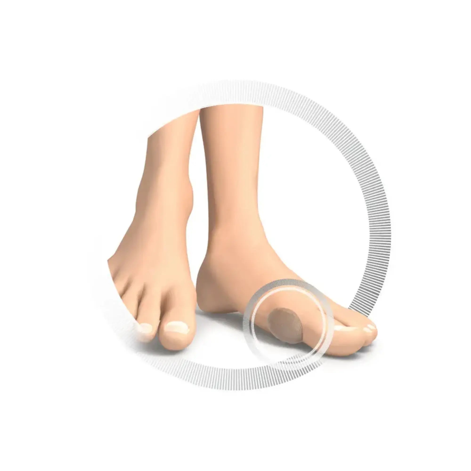 Coussin de protection ovale pour hallux valgus - 2 pièces - Ruck Ruck