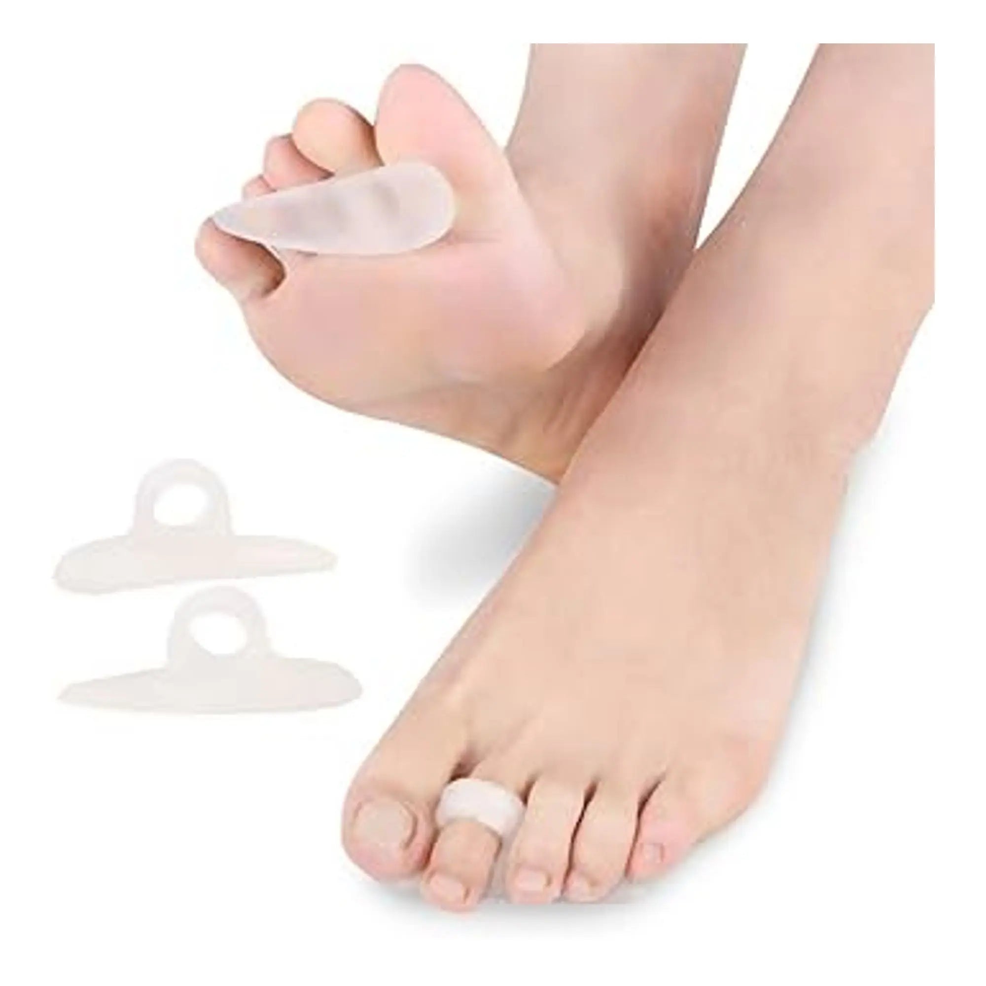 Coussinet sous diaphysaire pur gel avec anneau de maintien - Paquet de 1 paire ECOSIL