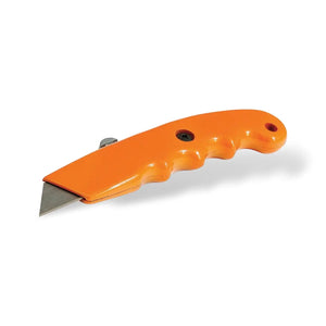 Cutter ergonomique fluo à lame rétractable - Silverline Silverline