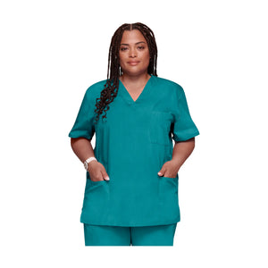 Dax - Tunique col V - Unisexe - Cherokee Cherokee Authentic Workwear Bleu-Caraïbes-3XL