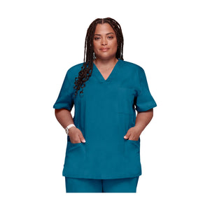 Dax - Tunique col V - Unisexe - Cherokee Cherokee Authentic Workwear Bleu-Canard-3XL