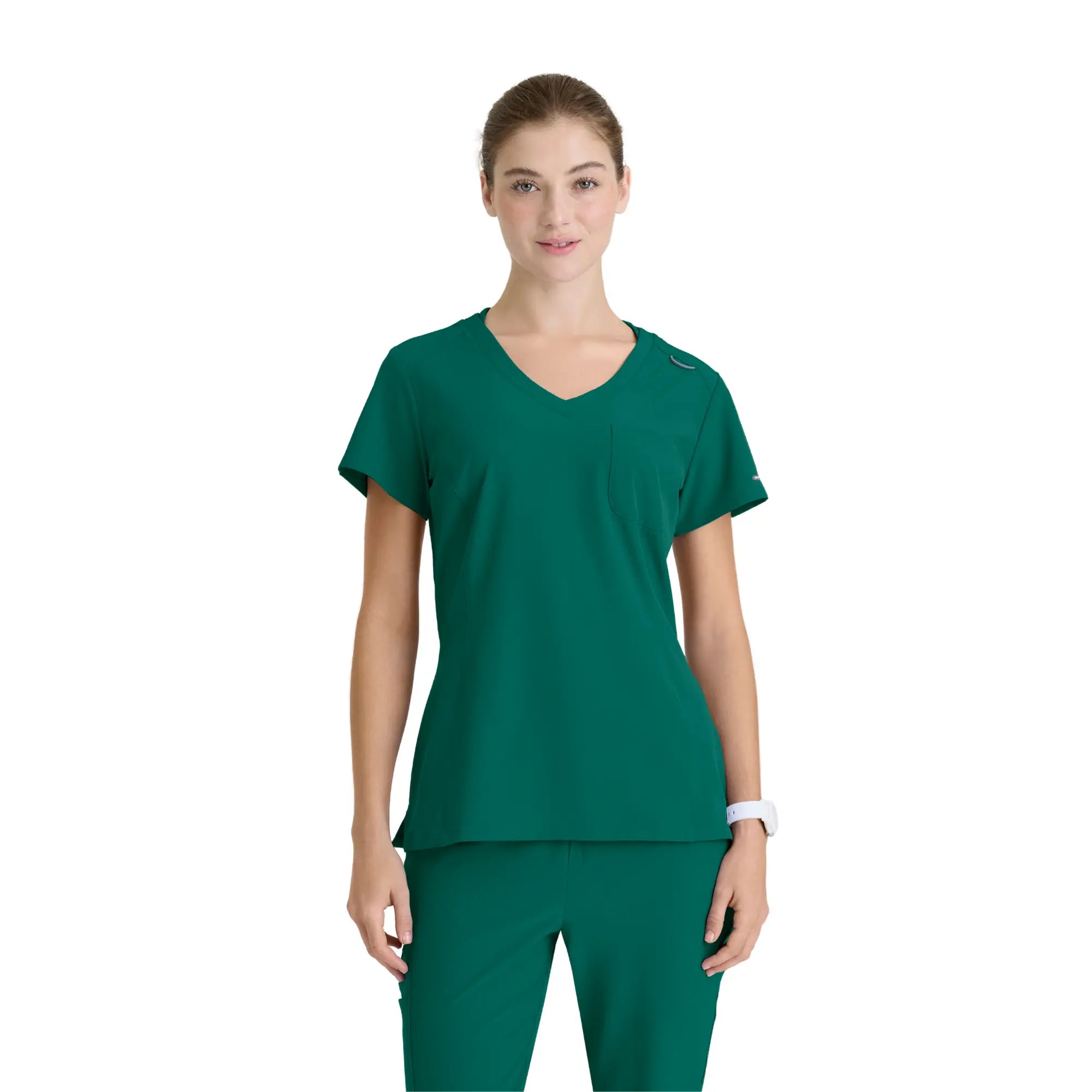 Dignity - Tunique Col V - Femme - Skechers SKECHERS Vert Chasseur / XL