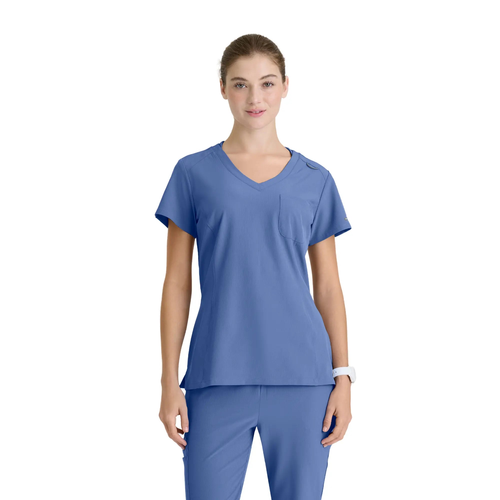 Dignity - Tunique Col V - Femme - Skechers SKECHERS Bleu Ciel / XL