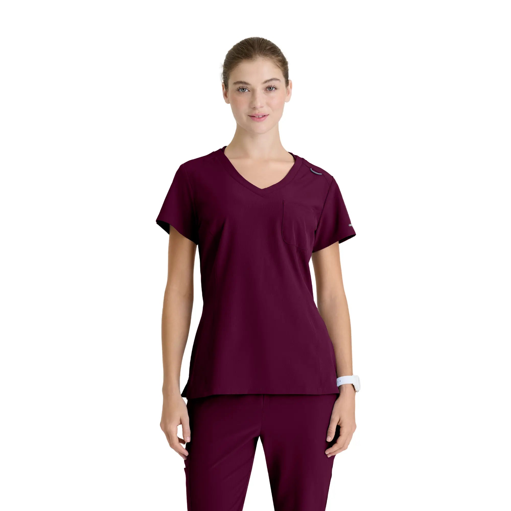 Dignity - Tunique Col V - Femme - Skechers SKECHERS Bordeaux / XL