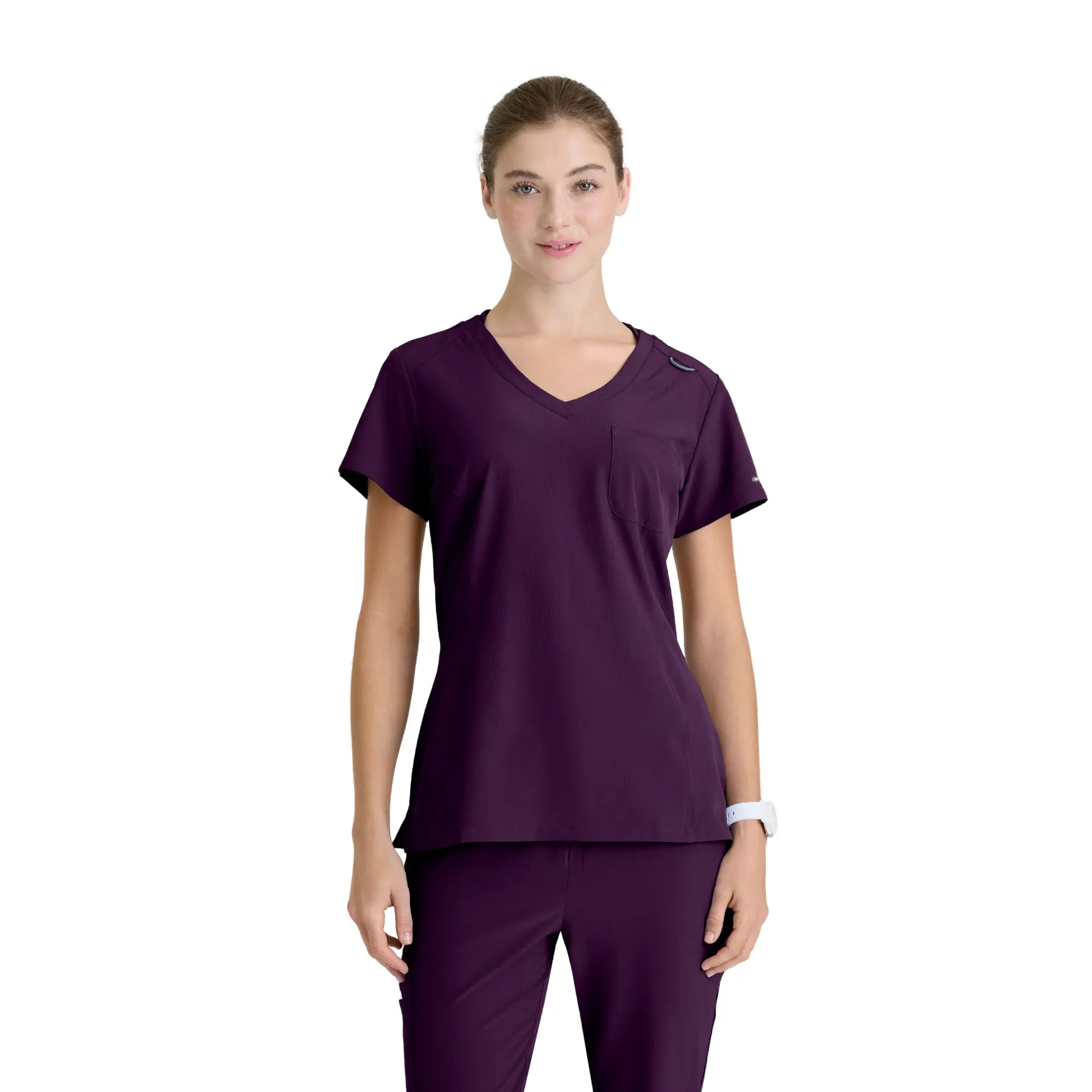 Dignity - Tunique Col V - Femme - Skechers SKECHERS Aubergine / XL