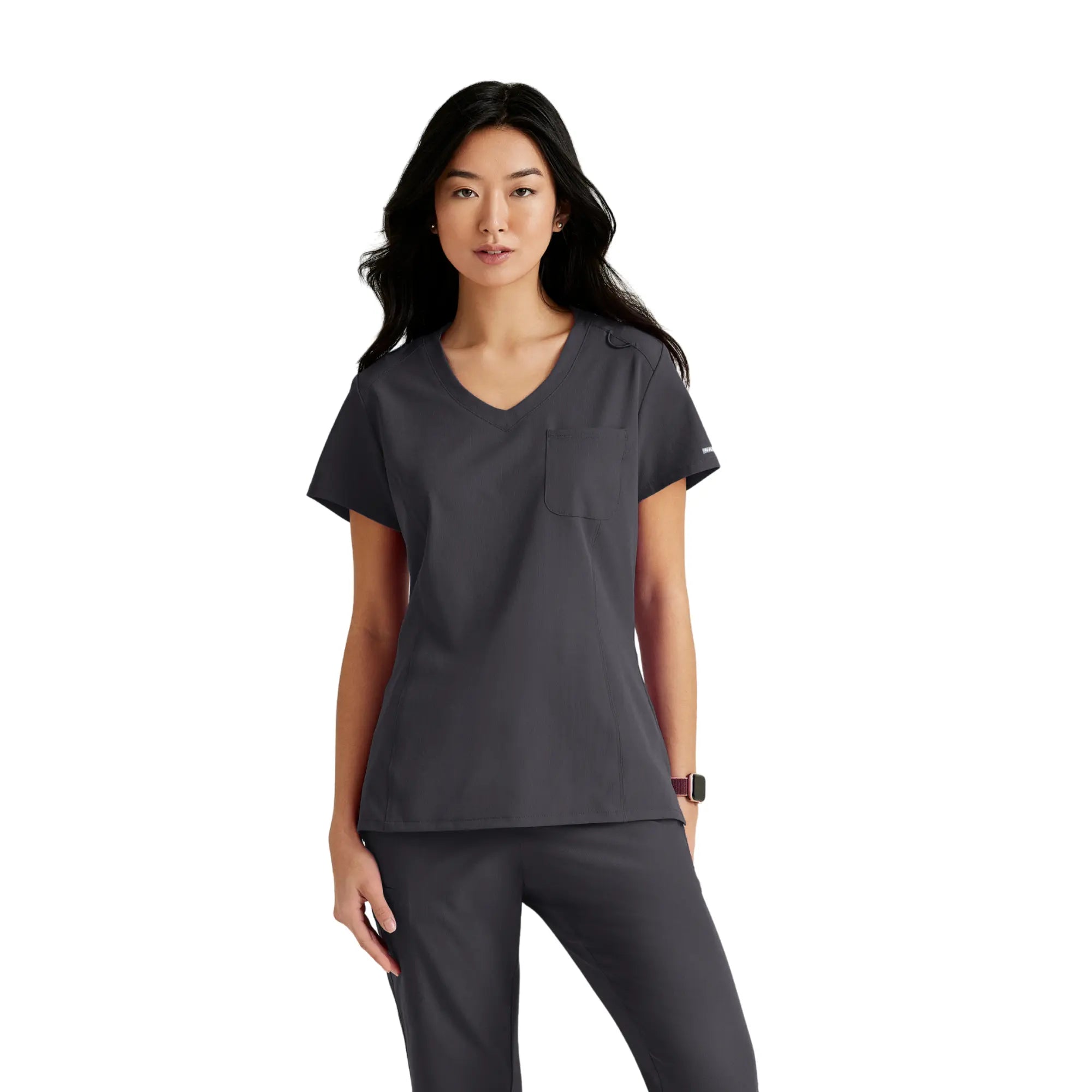 Dignity - Tunique Col V - Femme - Skechers SKECHERS Gris Anthracite / XL