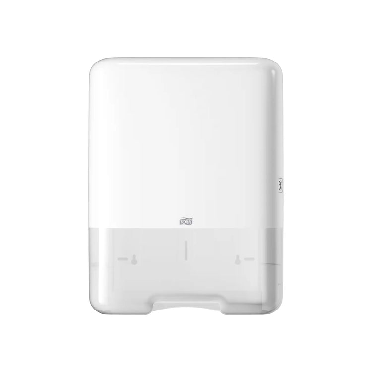 Distributeur blanc d'essuie-mains papier - Système H3 - Pliage C/Z - Tork Tork
