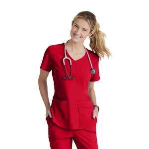 Elva - Tunique col V - Femme - Skechers SKECHERS Rouge / XL