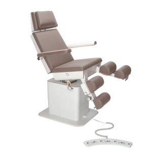 Fauteuil de pédicurie - MOON - Relevage électrique - Filaire - Ruck My Podologie Muscade-5-moteurs-Blanc