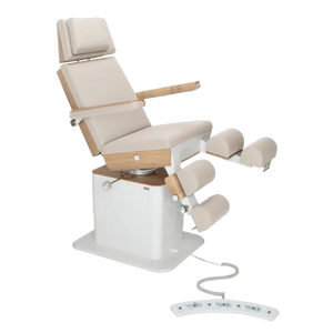 Fauteuil de pédicurie - MOON - Relevage électrique - Filaire - Ruck My Podologie Naturel-5-moteurs-Chêne