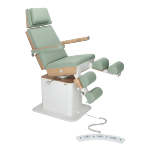Fauteuil de pédicurie - MOON - Relevage électrique - Filaire - Ruck My Podologie Sauge-5-moteurs-Chêne