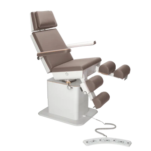 Fauteuil de pédicurie - MOON - Relevage électrique - Filaire - Ruck My Podologie Muscade-3-moteurs-2-Blanc