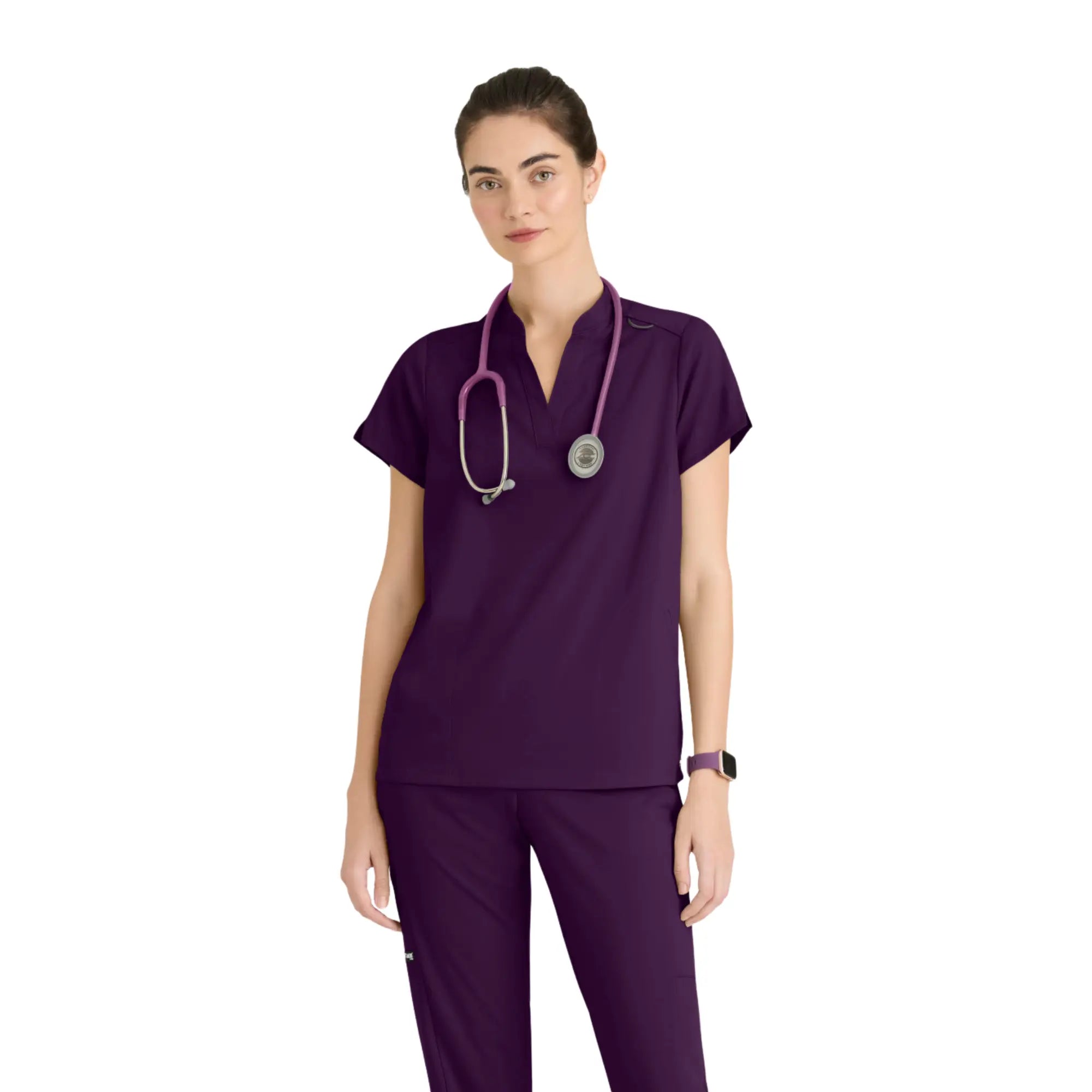 Flora - Tunique col à bande - Femme - Grey’s Anatomy Stretch Grey’s Anatomy