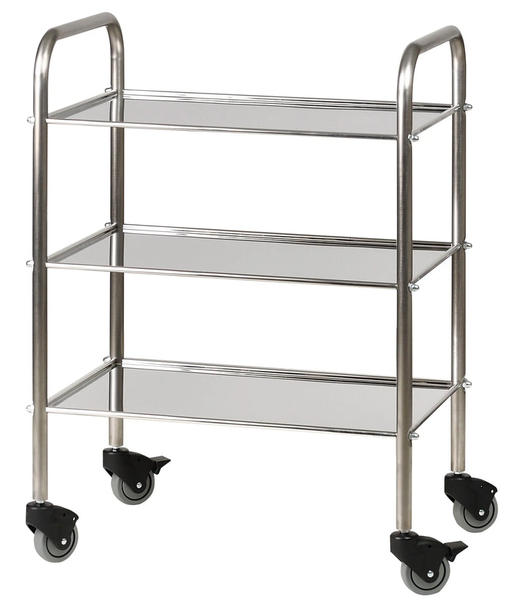 Guéridon en inox - 3 plateaux - 60 x 40 cm - My Podologie