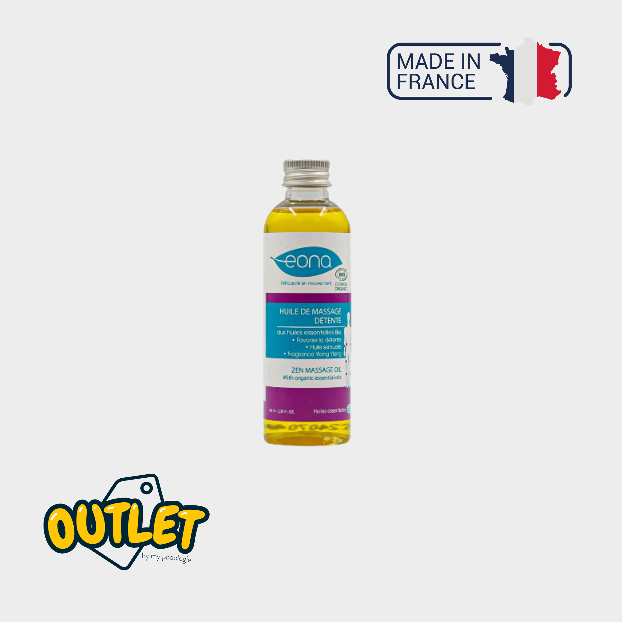 Huile de massage - Détente - 100 ml - Bio - Eona // Date courte Eona