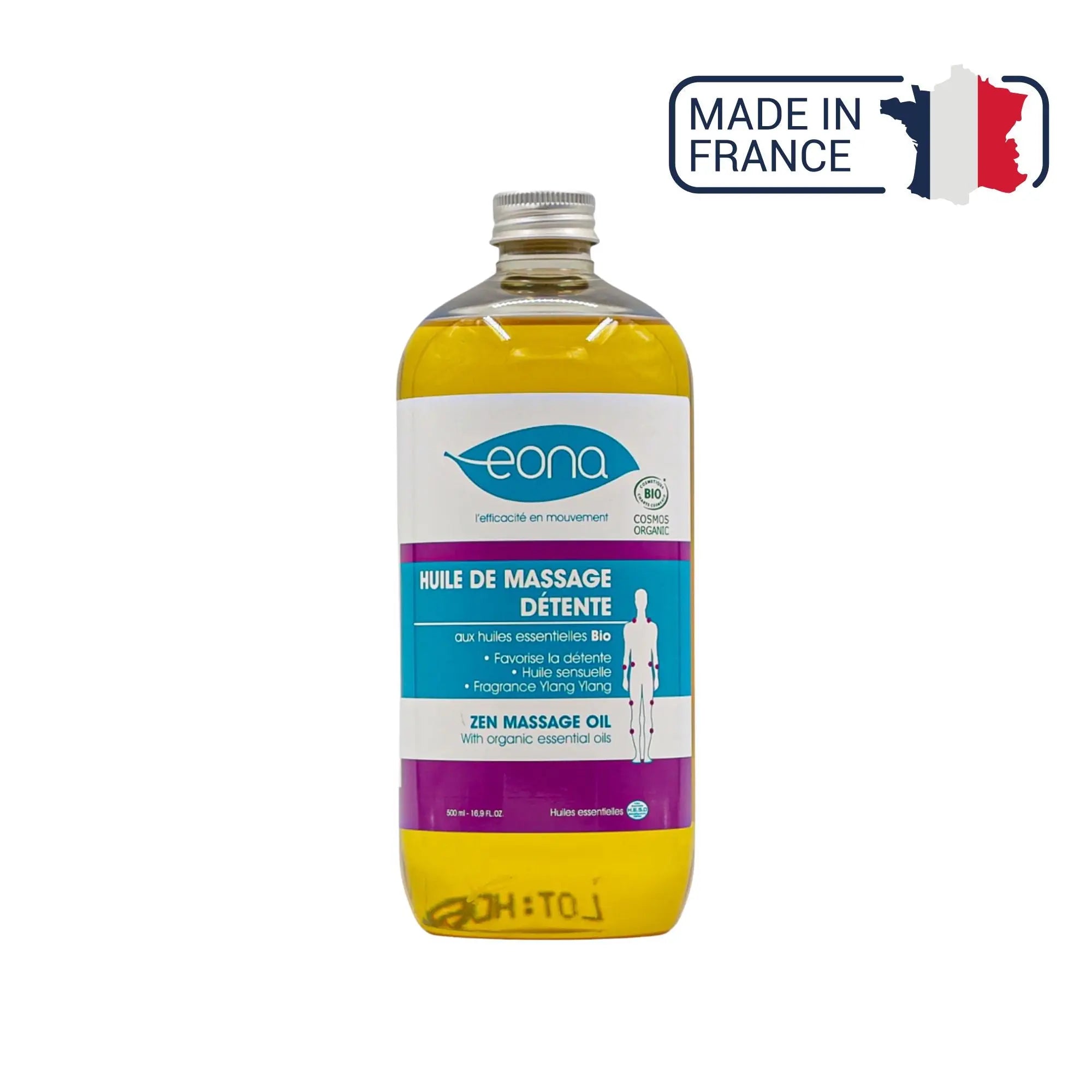 Huile de massage - Détente - Bio - 2 contenances - Eona Eona