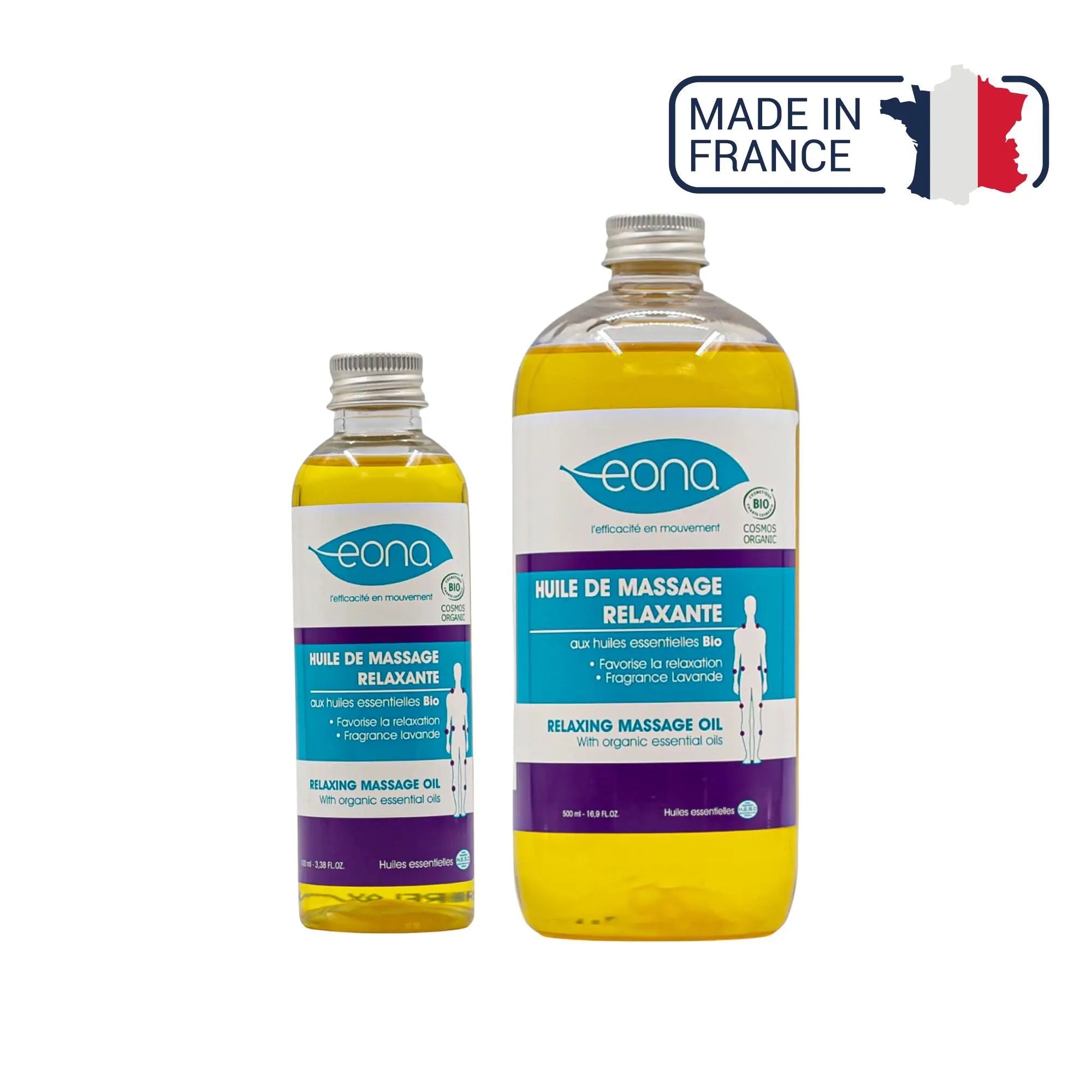 Huile de massage - Relaxante - Bio - 2 contenances - Eona Eona
