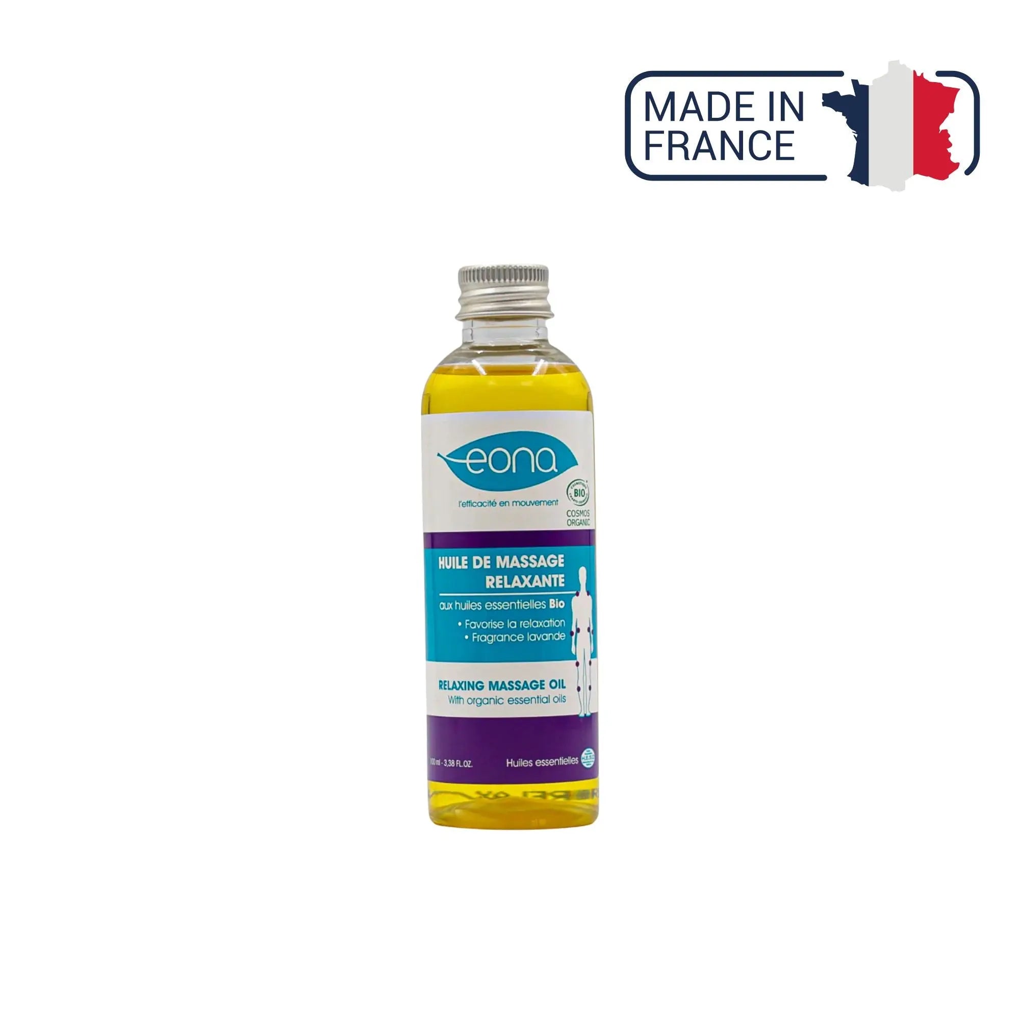Huile de massage - Relaxante - Bio - 2 contenances - Eona Eona