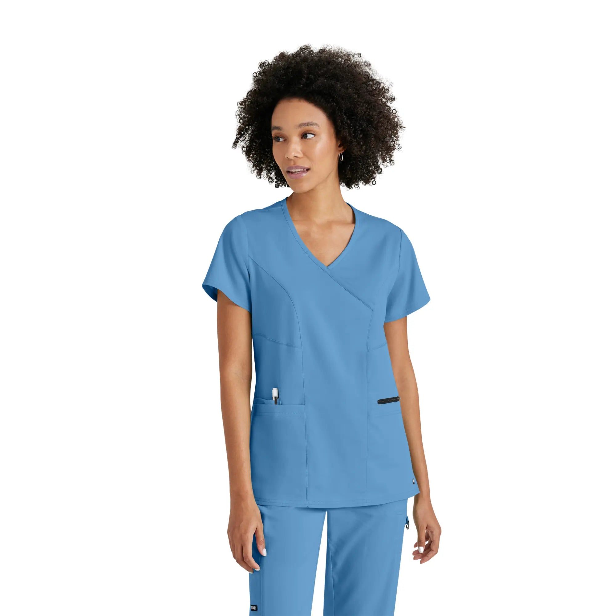 Kim - Tunique col V croisé - Femme - Grey’s Anatomy Stretch Grey’s Anatomy
