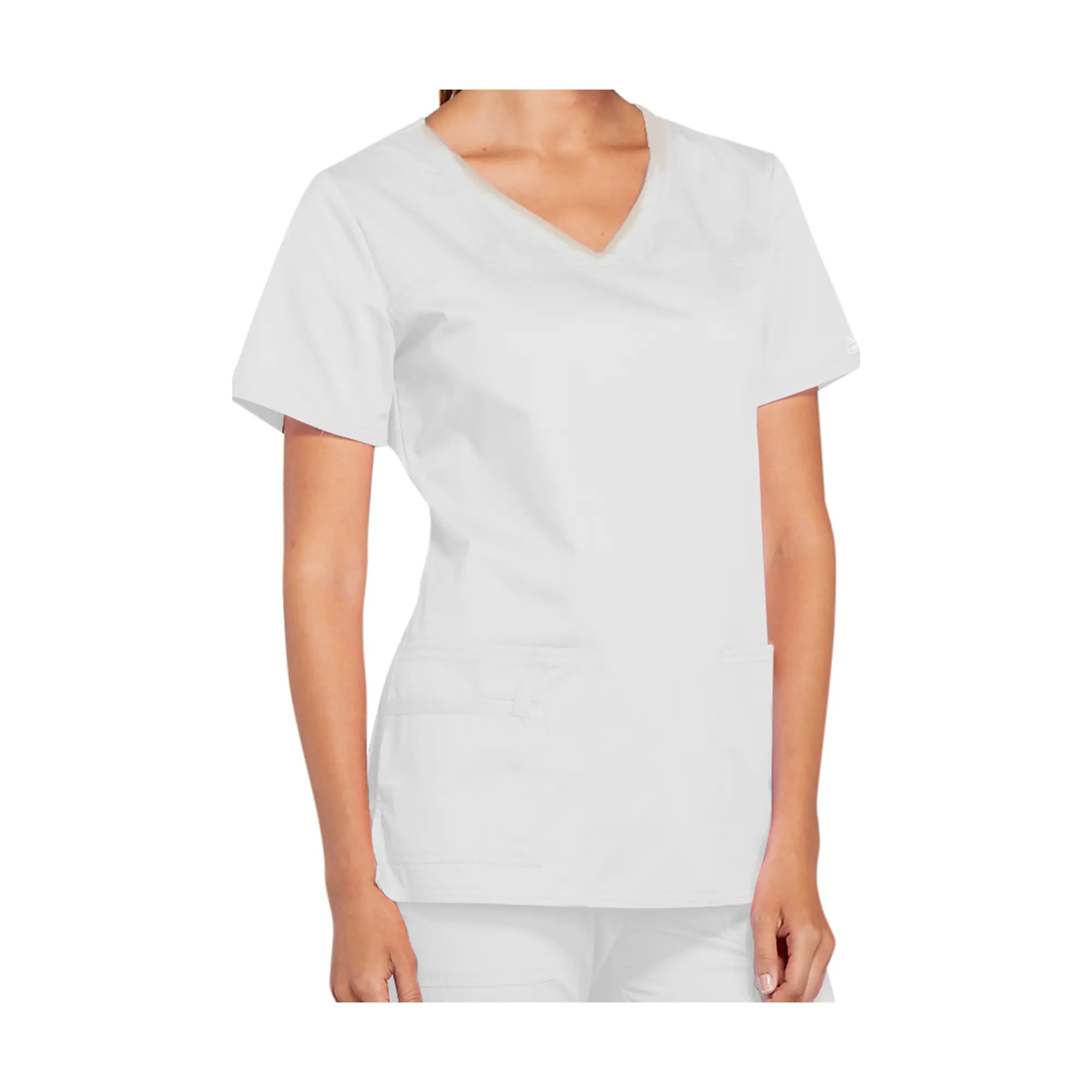 La Rochelle - Tunique col V - Femme - Cherokee Cherokee Authentic Workwear  Blanc-3XL