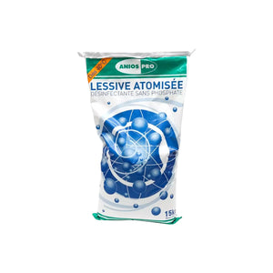 Lessive atomisée - Lavage et désinfection du linge - Sachet de 15 kg - Anios Anios