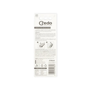 Lot 2 Têtes pour rabots à callosités très pratique - Facile à nettoyer - Credo Credo