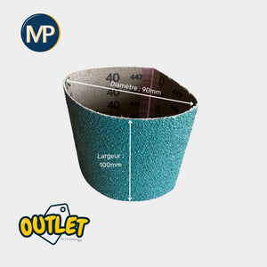Lot de 2 manchons abrasifs pour rouleaux - Pour touret MP
