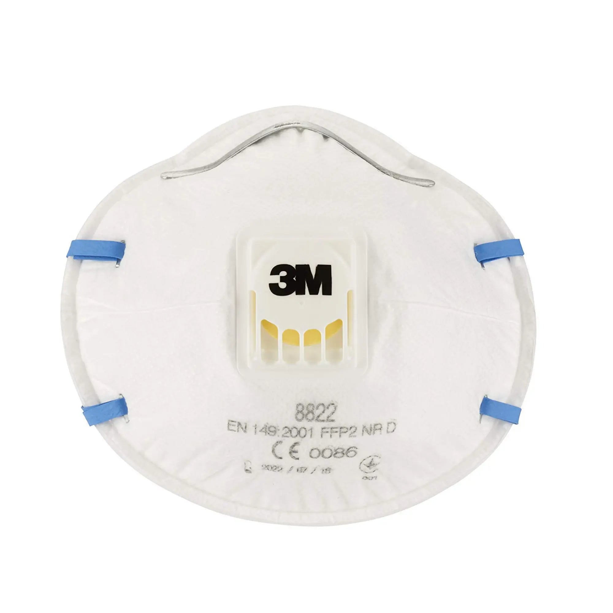 Lot de 3 masques respiratoires filtrant coque avec soupape contre les particules irritantes 8822 - 3M - My Podologie