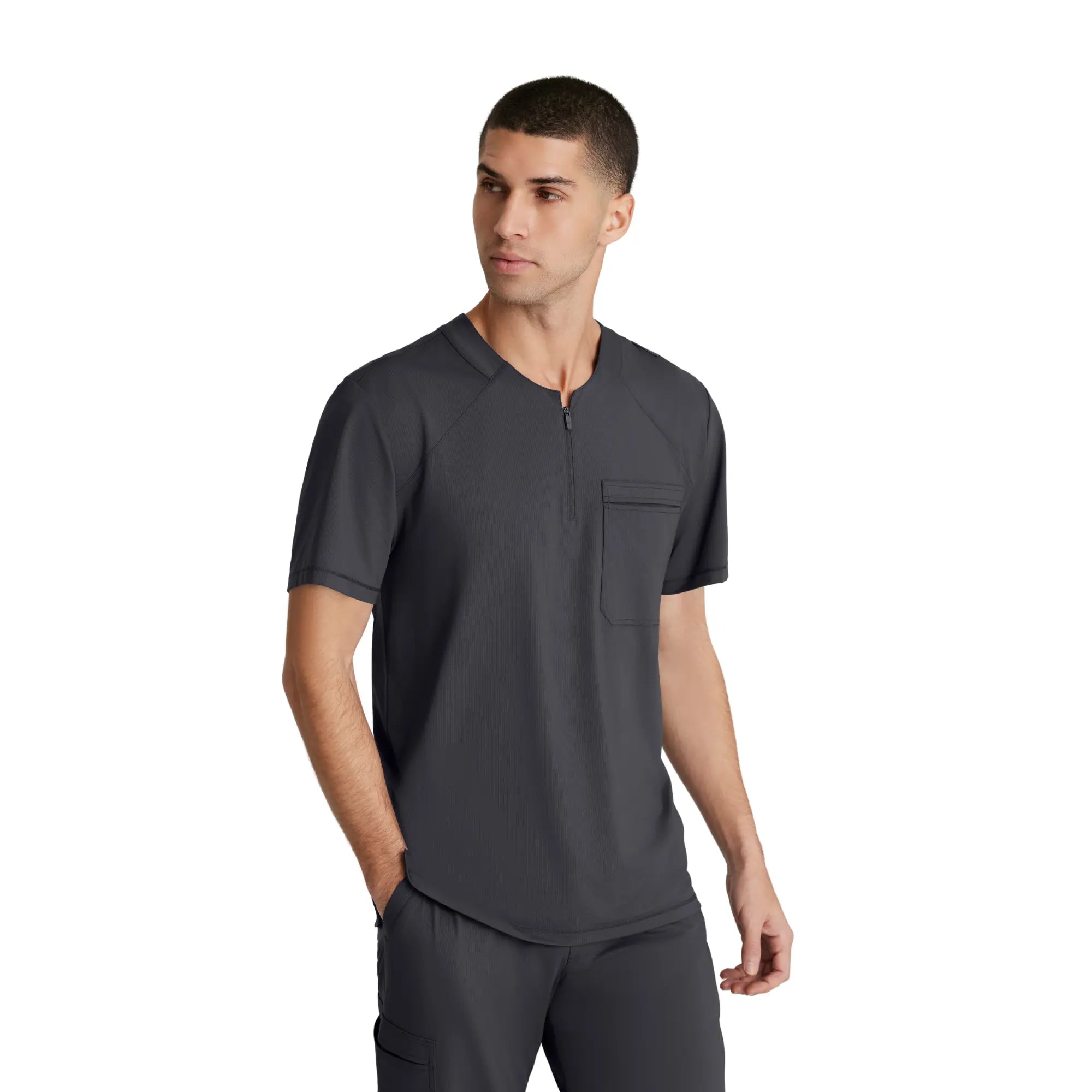 Néo - Tunique col rond à fermeture éclair - Homme - Skechers Slip-ins SKECHERS SLIP-INS KNITS Gris Anthracite / XL