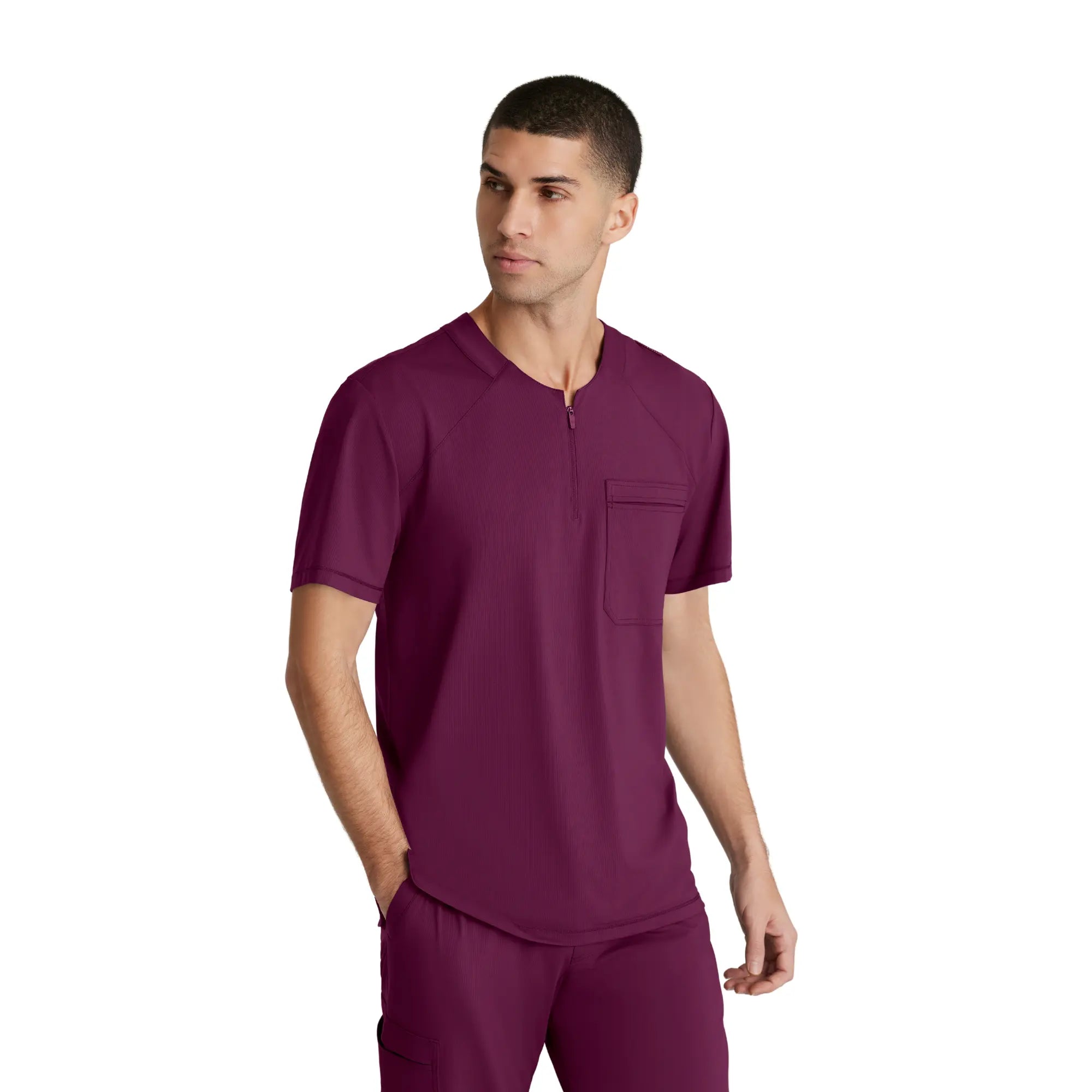 Néo - Tunique col rond à fermeture éclair - Homme - Skechers Slip-ins SKECHERS SLIP-INS KNITS Bordeaux / XL