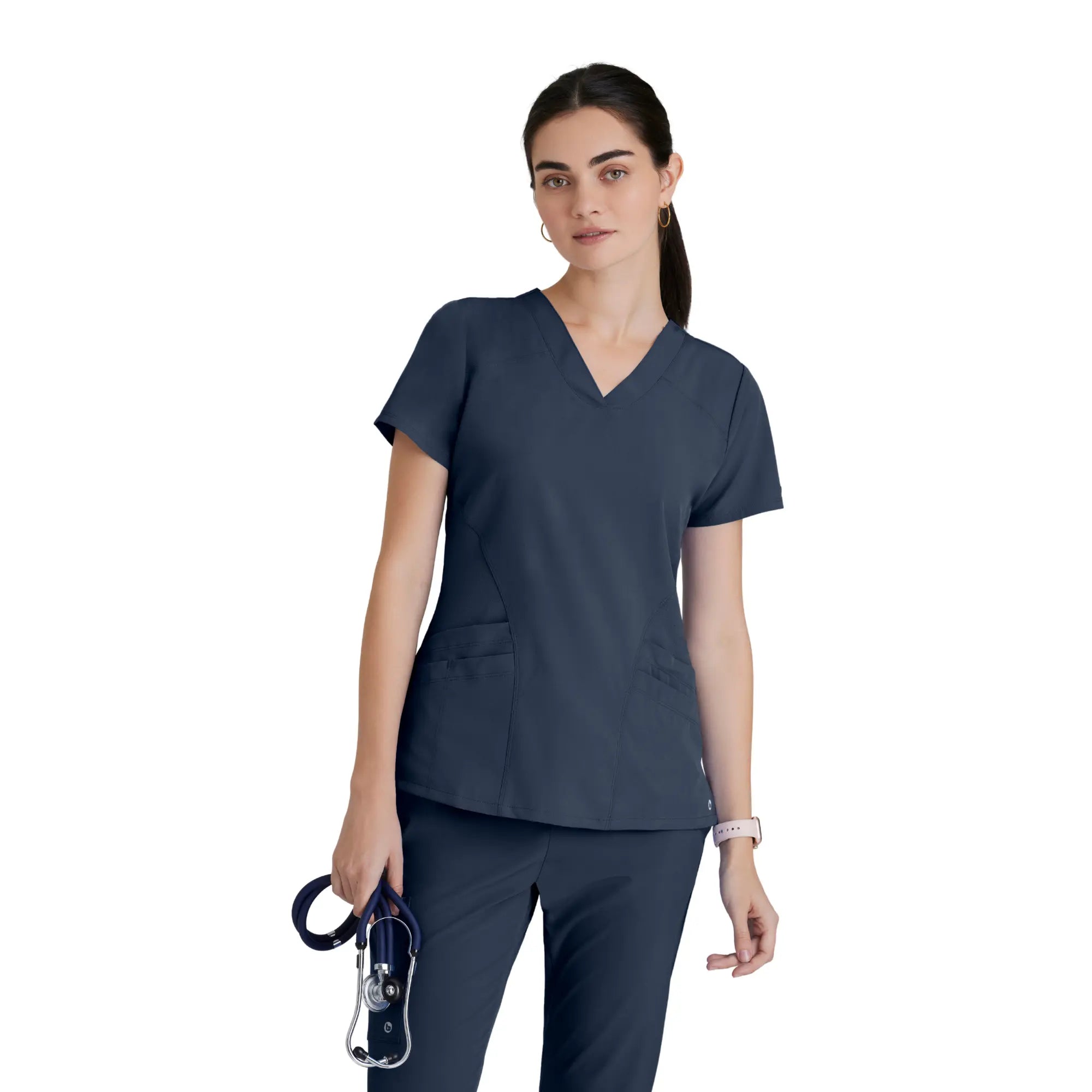 Norma - T-shirt médical col V - Femme - Barco One BARCO Gris Anthracite / XL