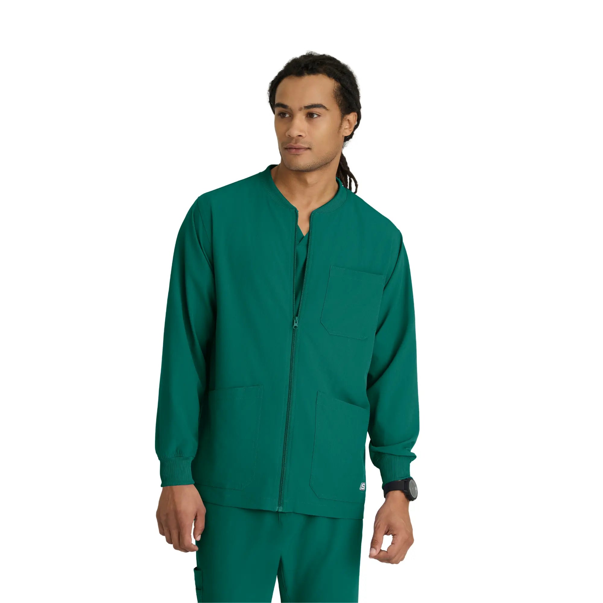 Oly - Veste médicale col rond - Homme - Skechers SKECHERS Vert Chasseur / XL