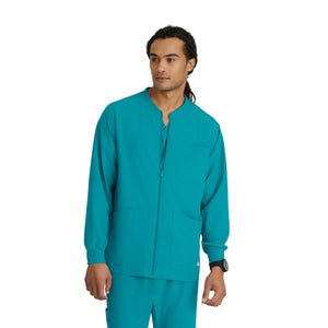 Oly - Veste médicale col rond - Homme - Skechers SKECHERS Bleu Caraïbes / XL