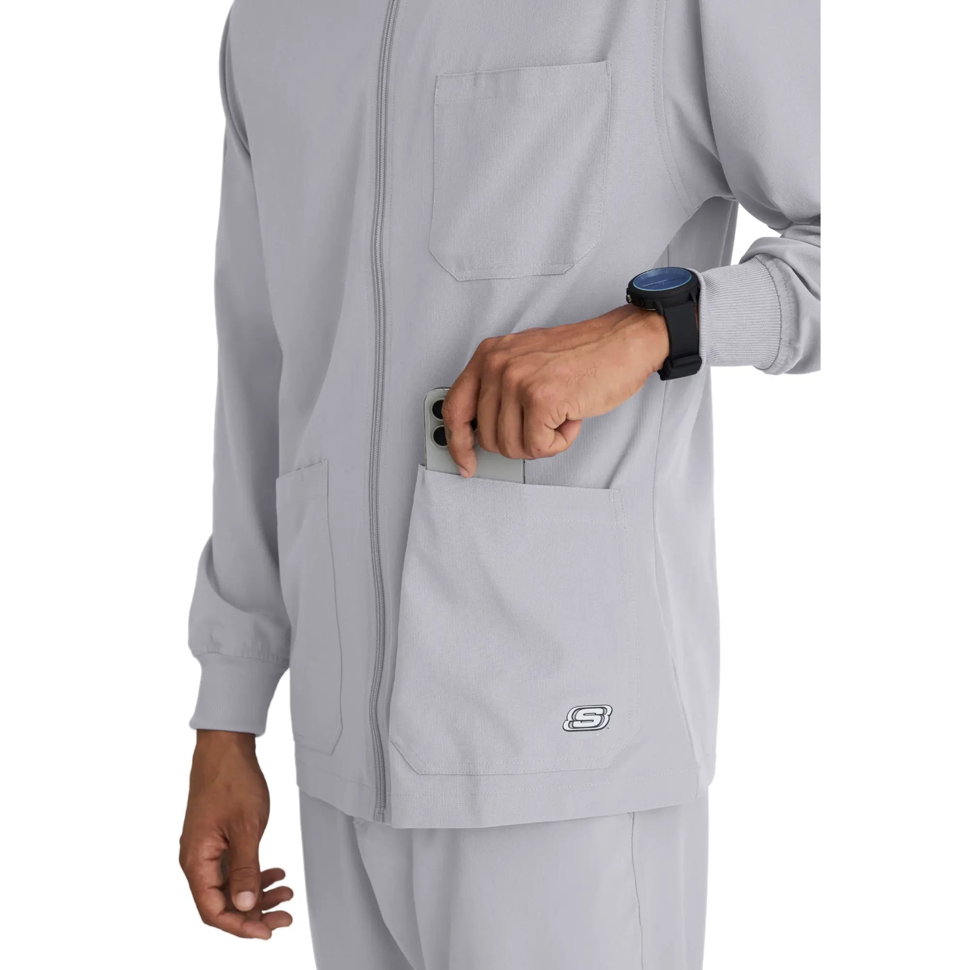 Oly - Veste médicale col rond - Homme - Skechers SKECHERS